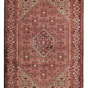 Persisk teppe - Bijar - 210 x 139 cm - rød