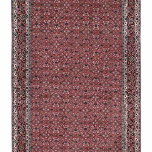 Persisk teppe - Bijar - 213 x 133 cm - lys rød