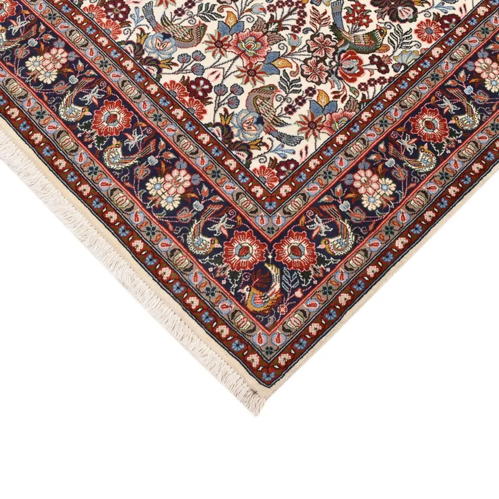 Persisk teppe - Bijar - 215 x 137 cm - krem