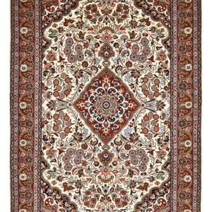 Persisk teppe - Bijar - 215 x 137 cm - krem