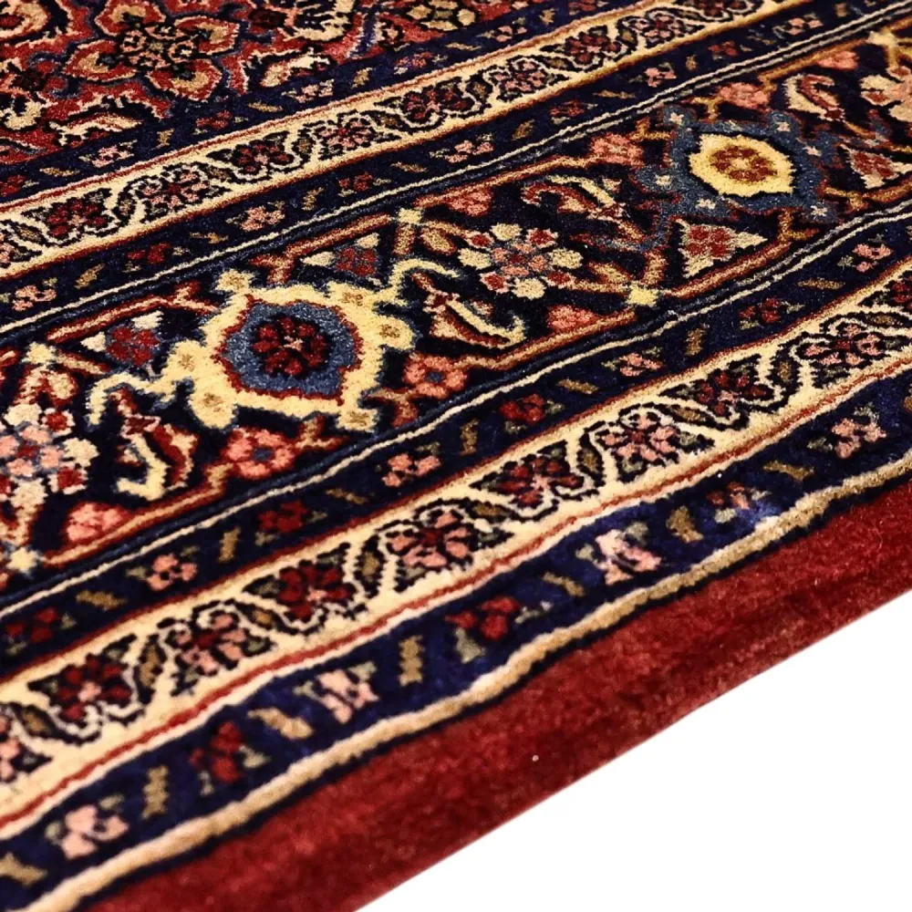 Persisk teppe - Bijar - 216 x 144 cm - mørk rød