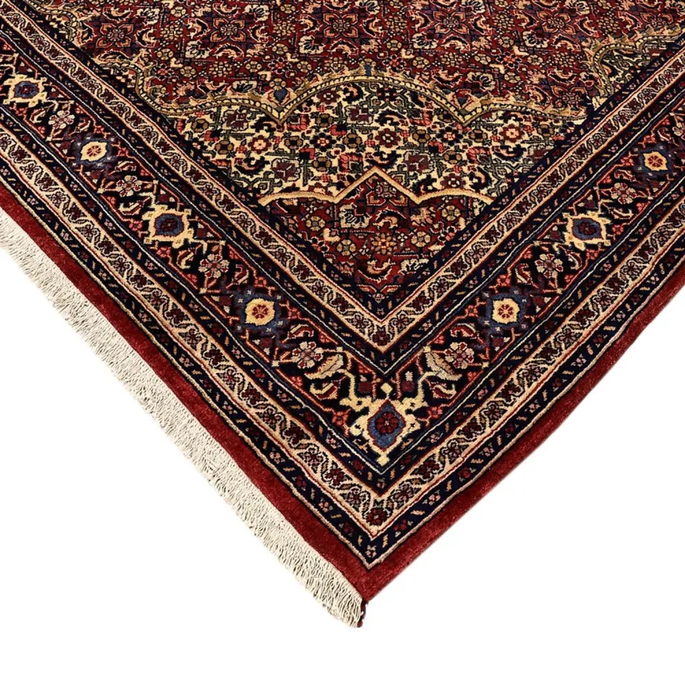 Persisk teppe - Bijar - 216 x 144 cm - mørk rød