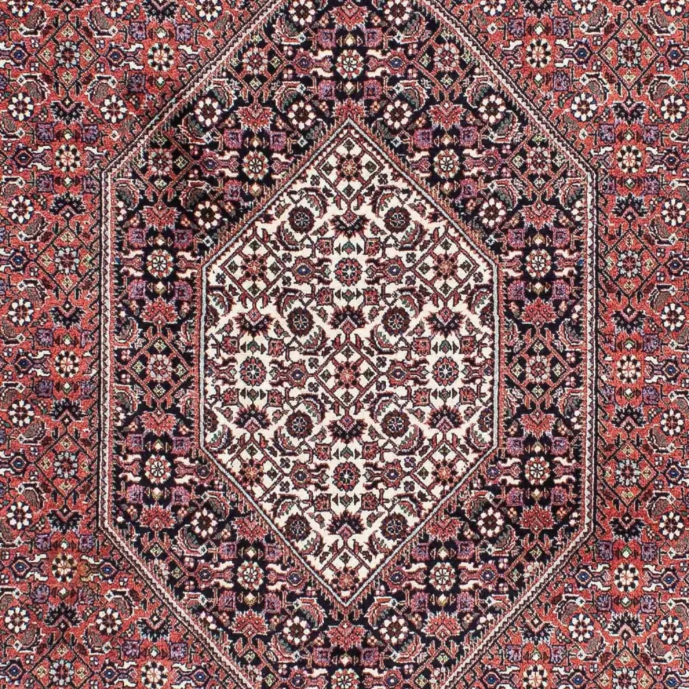 Persisk teppe - Bijar - 219 x 134 cm - lys rød