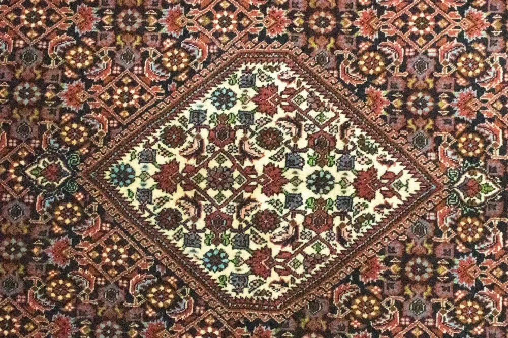 Persisk teppe - Bijar - 226 x 142 cm - blå