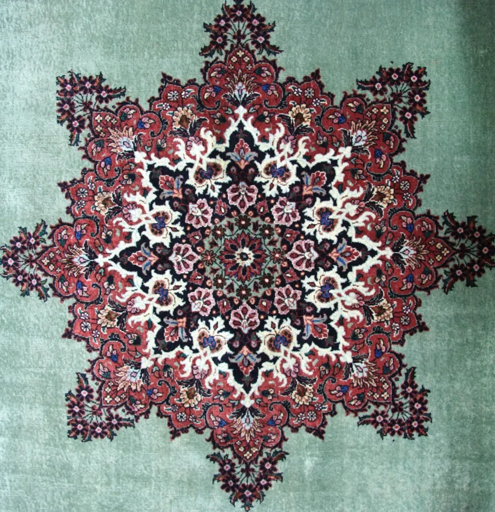 Persisk teppe - Bijar - 248 x 176 cm - blå