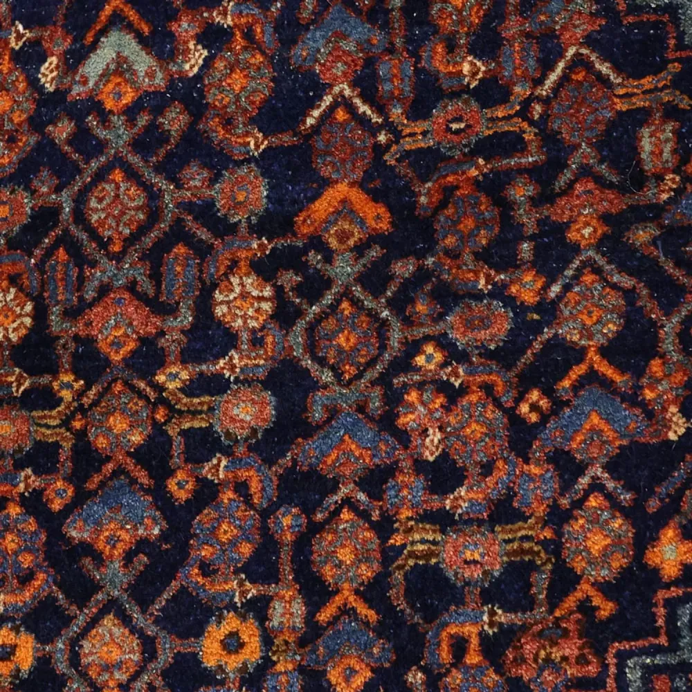 Persisk teppe - Bijar - 257 x 143 cm - mørk rød