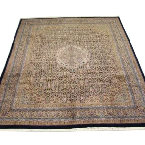Persisk teppe - Bijar - 290 x 248 cm - blå