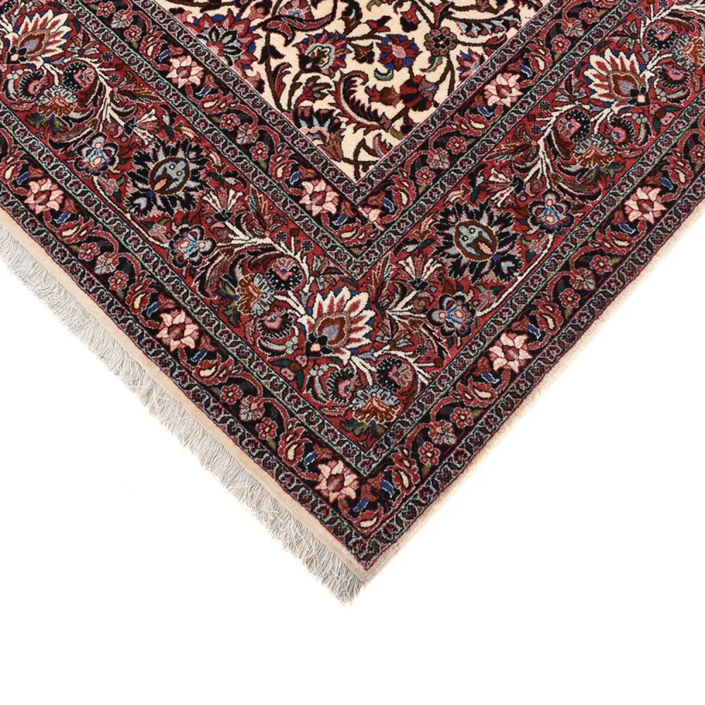 Persisk teppe - Bijar - 400 x 302 cm - bordeaux rød