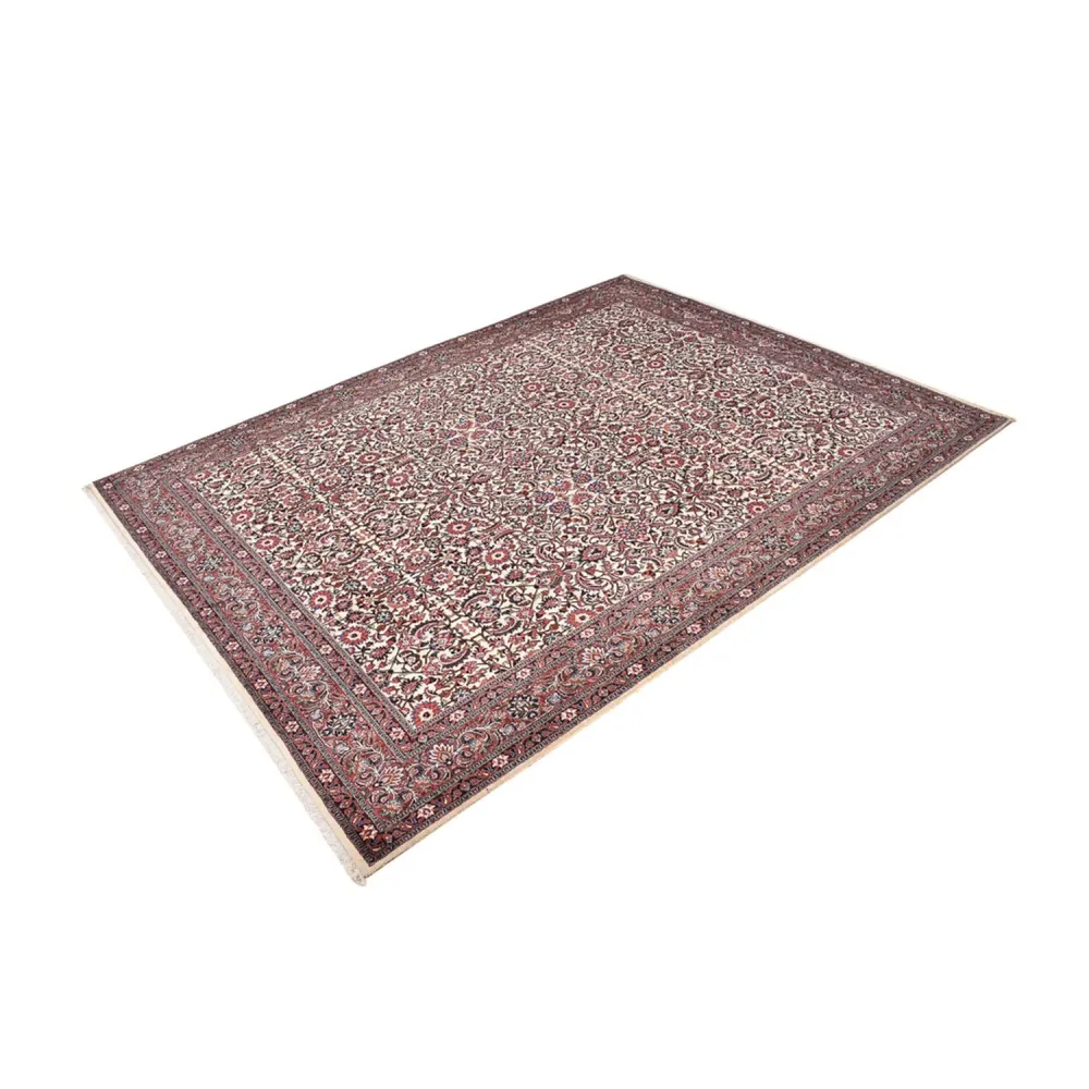 Persisk teppe - Bijar - 400 x 302 cm - bordeaux rød