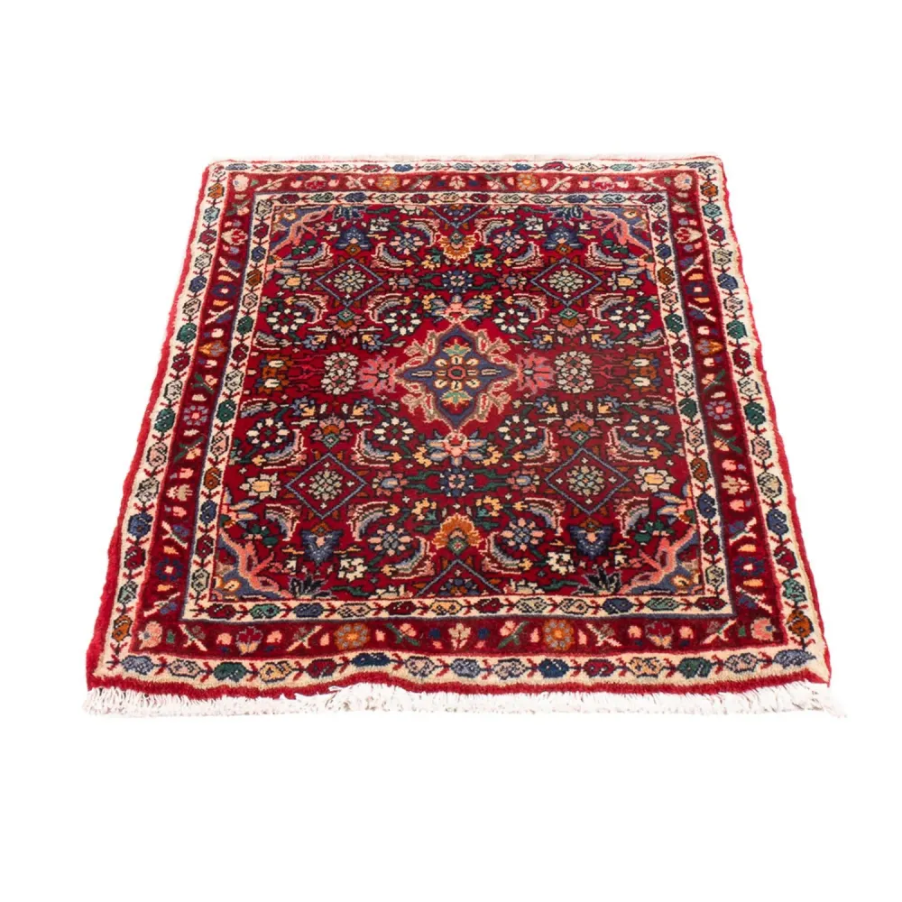 Persisk teppe - Bijar - 80 x 52 cm - bordeaux rød