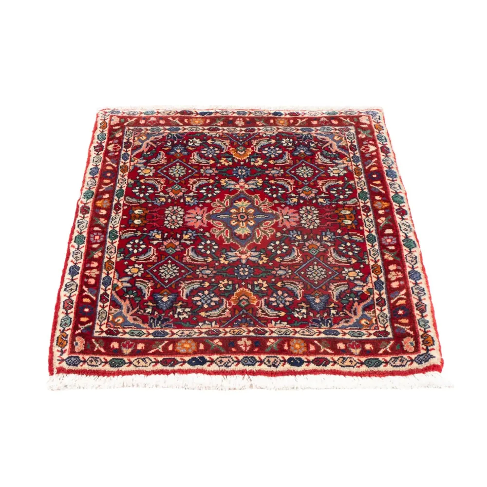 Persisk teppe - Bijar - 76 x 55 cm - bordeaux rød