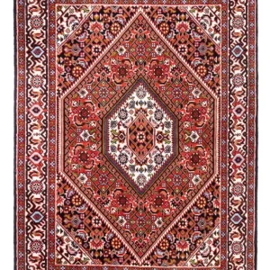 Persisk teppe - Bijar - Royal - 104 x 74 cm - rød