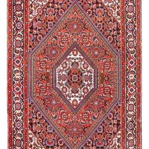 Persisk teppe - Bijar - Royal - 104 x 70 cm - rød