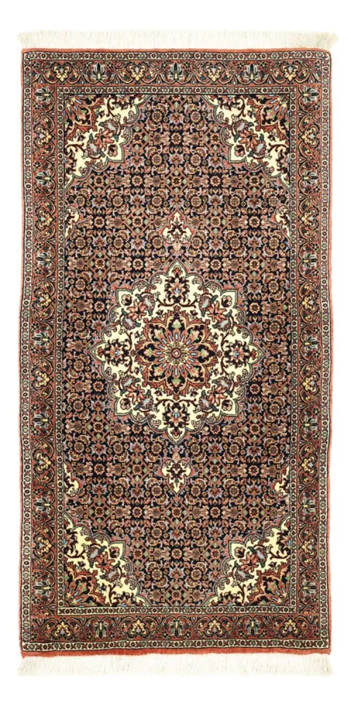 Persisk teppe - Bijar - Royal - 137 x 70 cm - mørk rød