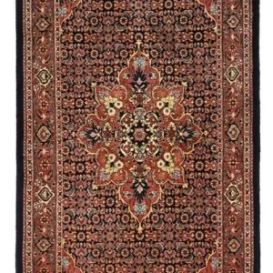Persisk teppe - Bijar - Royal - 140 x 70 cm - mørk rød