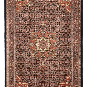 Persisk teppe - Bijar - Royal - 147 x 91 cm - mørk rød