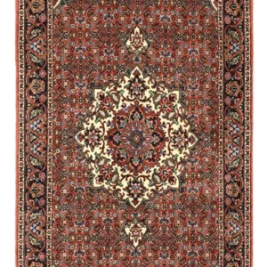 Persisk teppe - Bijar - Royal - 147 x 72 cm - mørk rød
