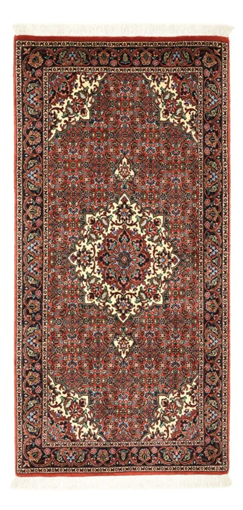 Persisk teppe - Bijar - Royal - 147 x 72 cm - mørk rød