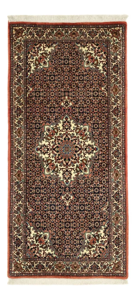 Persisk teppe - Bijar - Royal - 149 x 69 cm - mørk rød