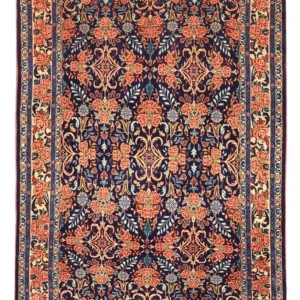 Persisk teppe - Bijar - Royal - 161 x 113 cm - mørkeblå