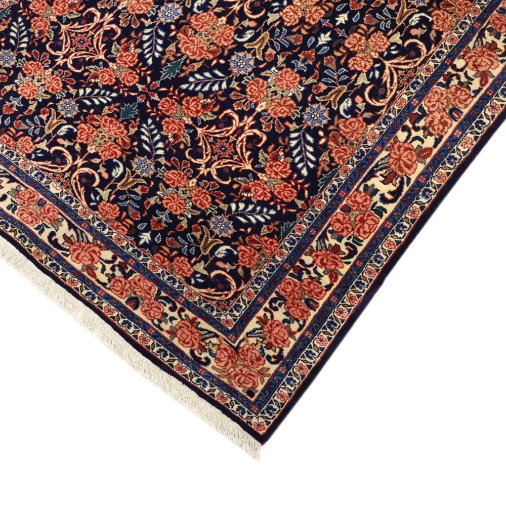 Persisk teppe - Bijar - Royal - 161 x 113 cm - mørkeblå