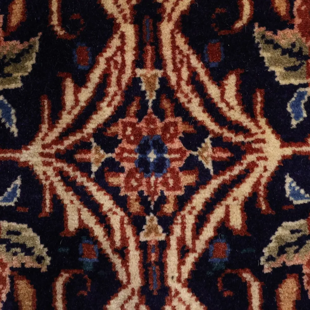 Persisk teppe - Bijar - Royal - 161 x 113 cm - mørkeblå