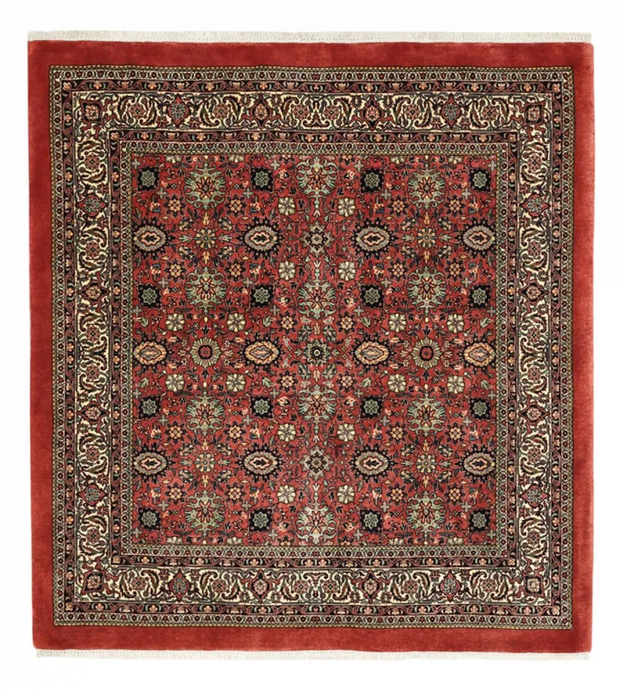 Persisk teppe - Bijar - Royal - 163 x 153 cm - mørk rød