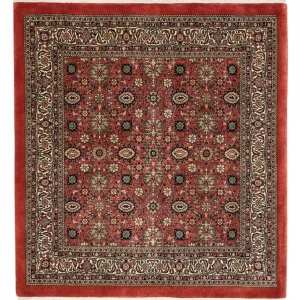 Persisk teppe - Bijar - Royal - 163 x 153 cm - mørk rød