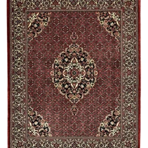 Persisk teppe - Bijar - Royal - 194 x 153 cm - mørk rød
