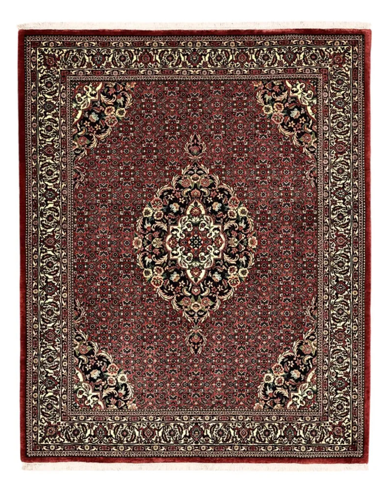 Persisk teppe - Bijar - Royal - 194 x 153 cm - mørk rød