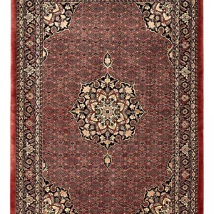 Persisk teppe - Bijar - Royal - 198 x 139 cm - mørk rød