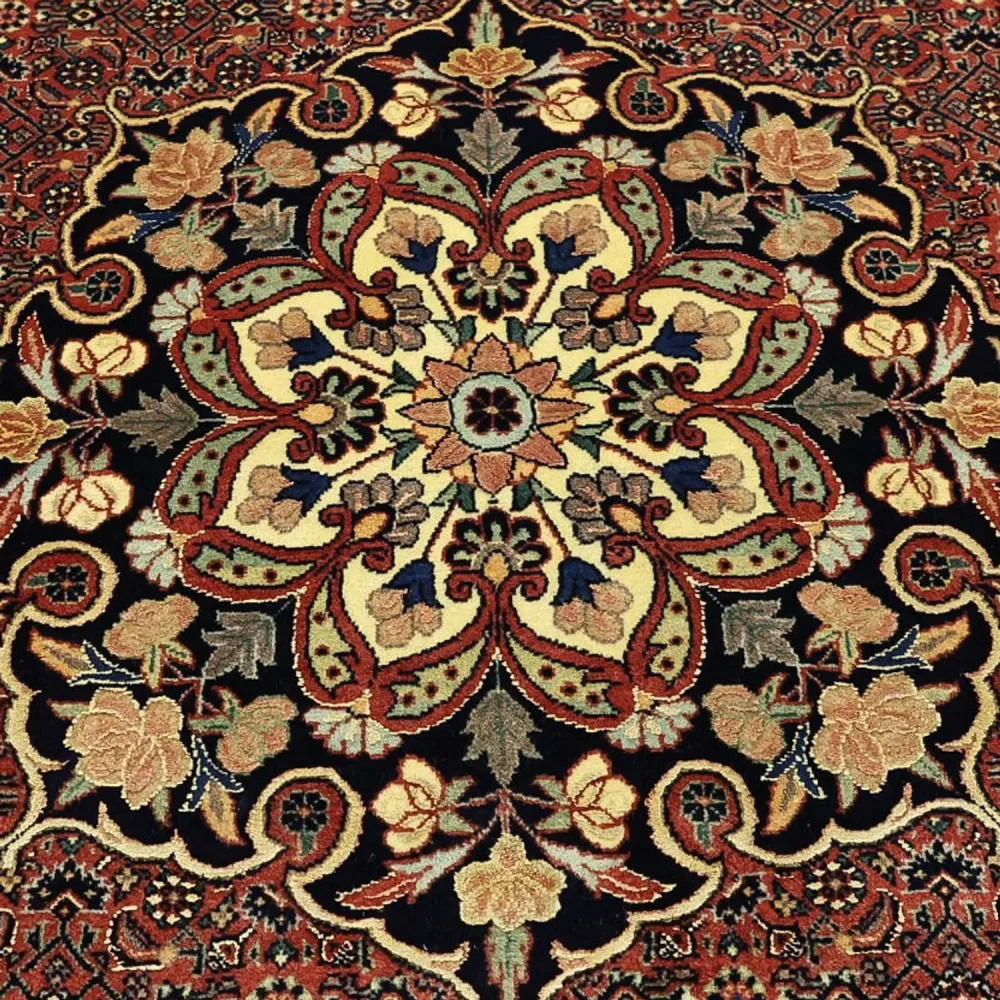 Persisk teppe - Bijar - Royal - 198 x 139 cm - mørk rød