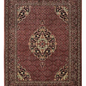 Persisk teppe - Bijar - Royal - 199 x 156 cm - mørk rød