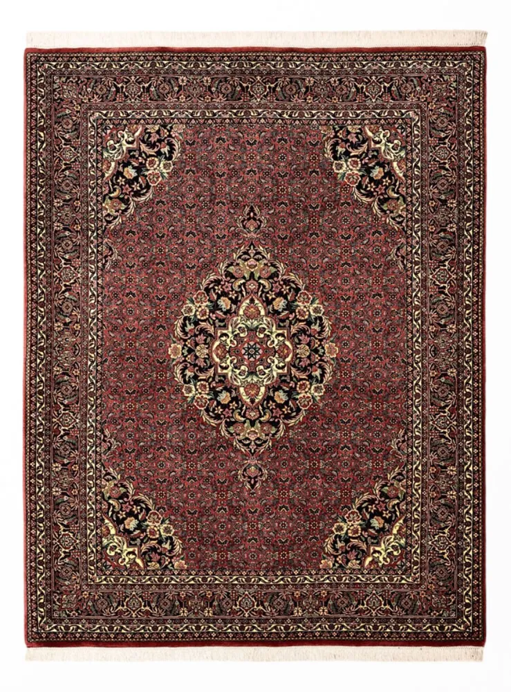 Persisk teppe - Bijar - Royal - 199 x 156 cm - mørk rød