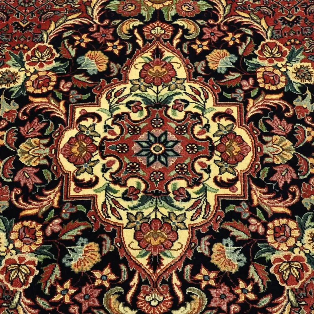 Persisk teppe - Bijar - Royal - 199 x 156 cm - mørk rød