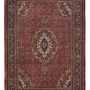 Persisk teppe - Bijar - Royal - 204 x 145 cm - mørk rød