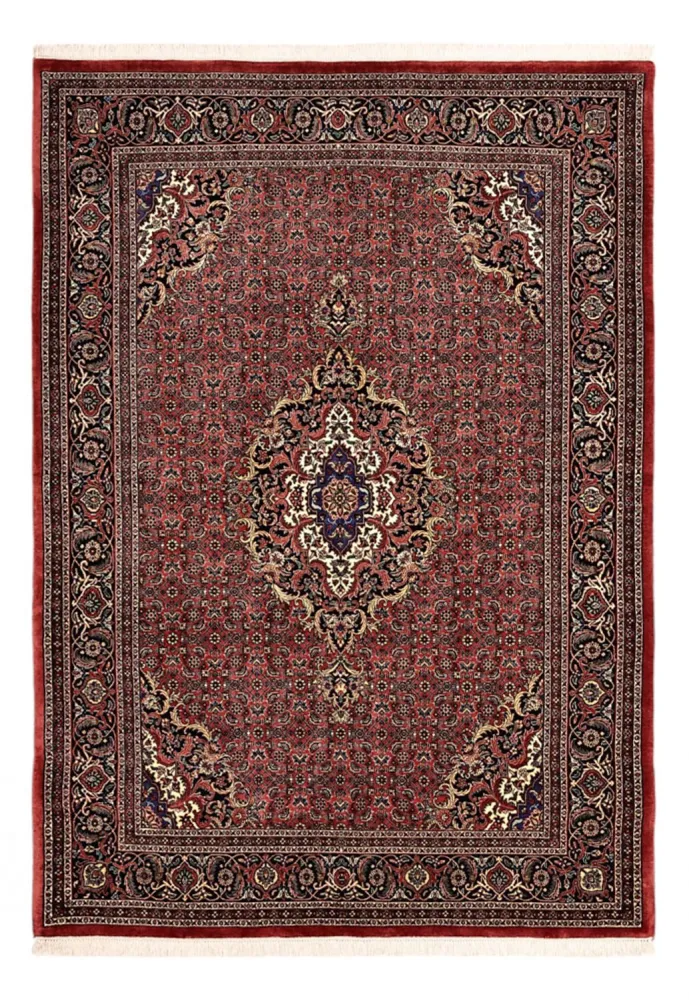 Persisk teppe - Bijar - Royal - 204 x 145 cm - mørk rød