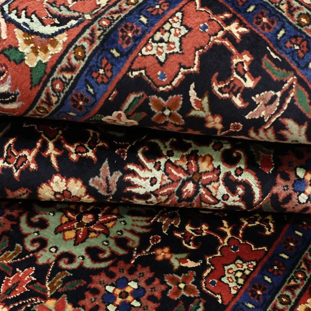 Persisk teppe - Bijar - Royal - 208 x 132 cm - mørkeblå