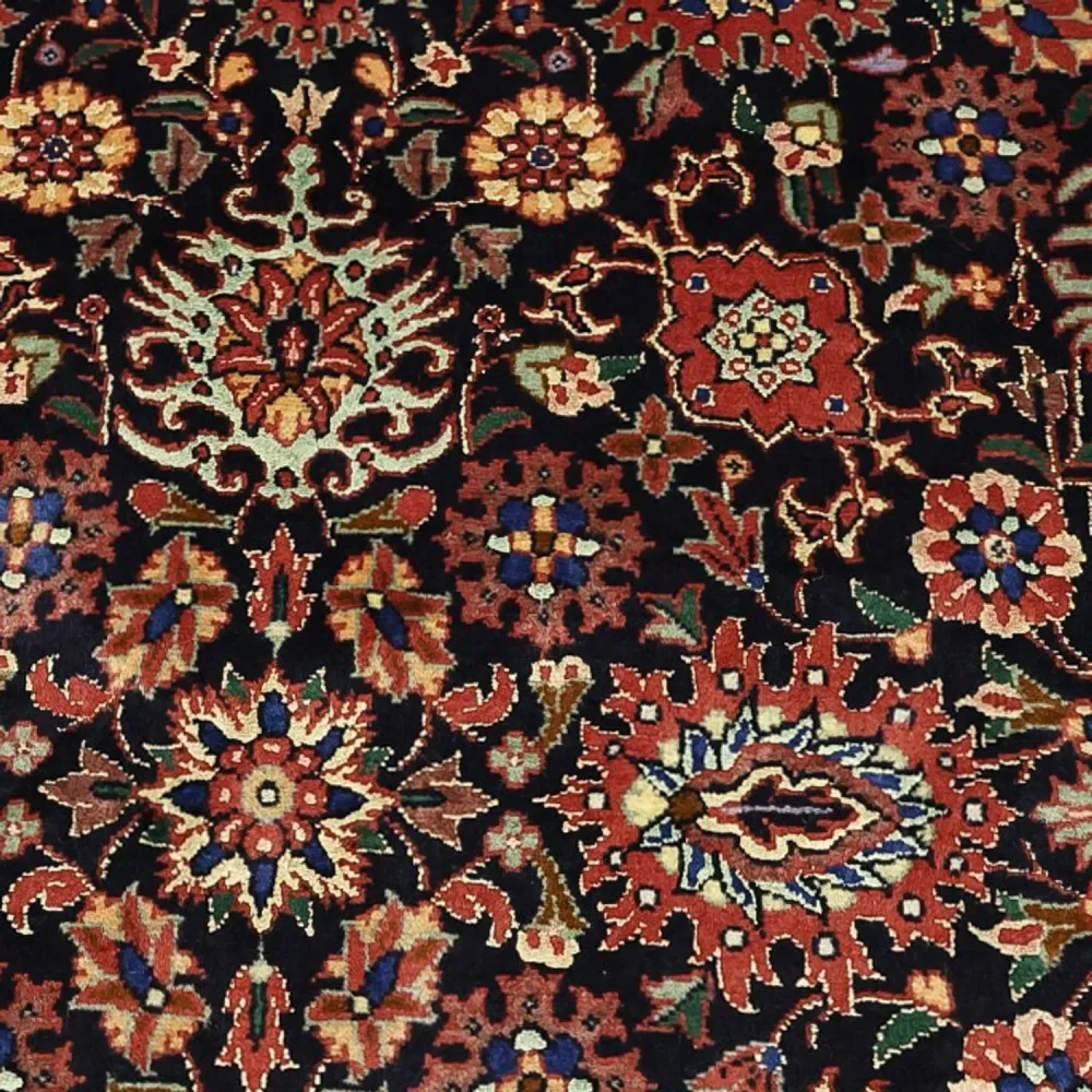 Persisk teppe - Bijar - Royal - 208 x 132 cm - mørkeblå
