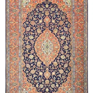 Persisk teppe - Bijar - Royal - 220 x 136 cm - mørkeblå