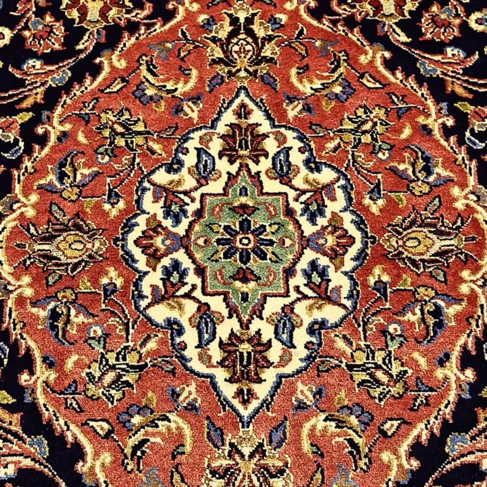 Persisk teppe - Bijar - Royal - 220 x 136 cm - mørkeblå