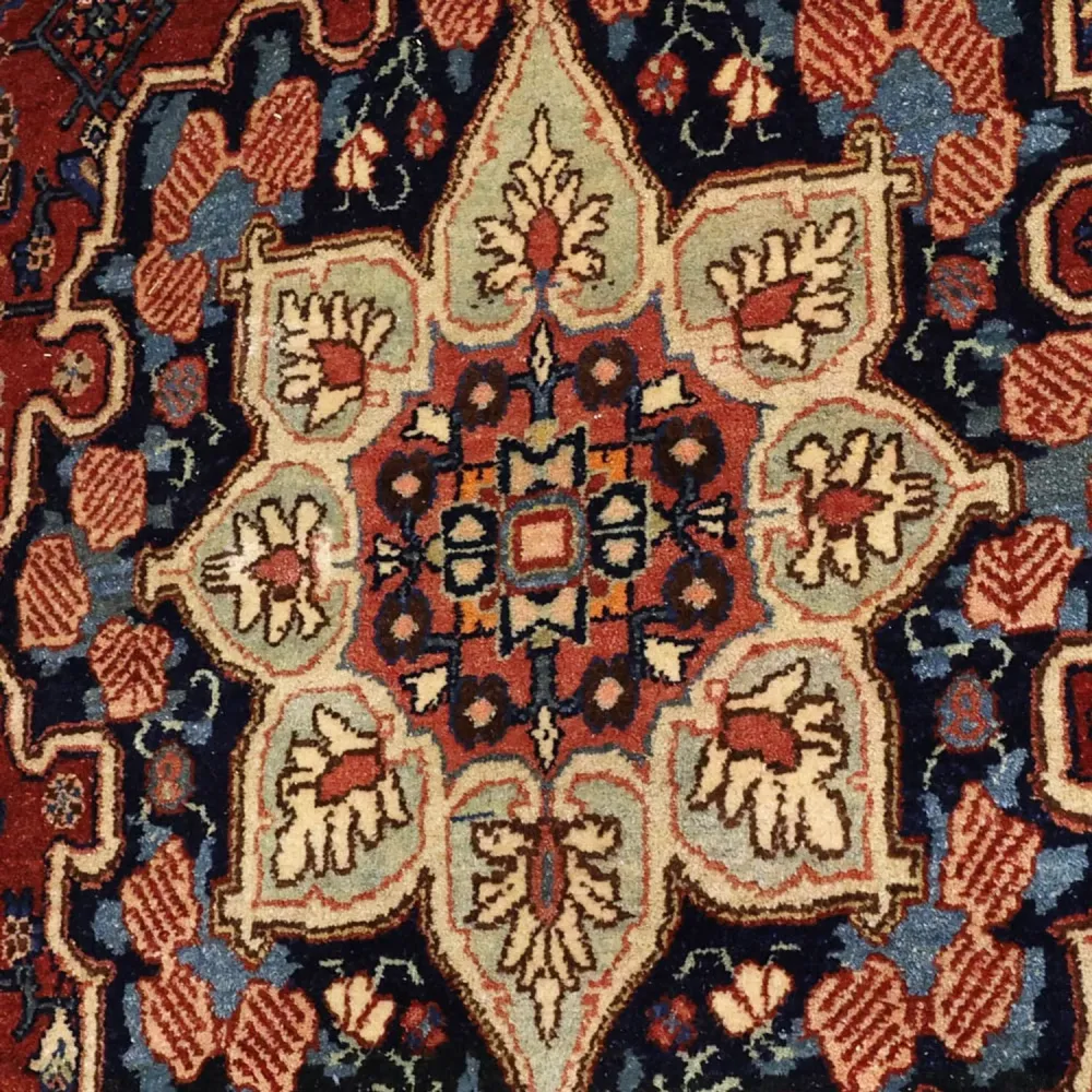 Persisk teppe - Bijar - Royal - 276 x 168 cm - mørk rød