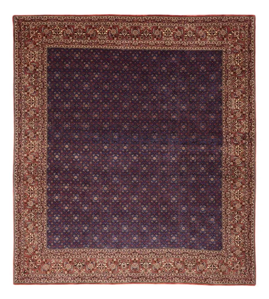 Persisk teppe - Bijar - Royal - 286 x 255 cm - mørkeblå