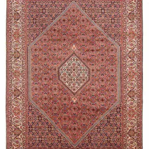 Persisk teppe - Bijar - Royal - 290 x 204 cm - rød