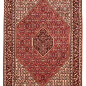 Persisk teppe - Bijar - Royal - 300 x 200 cm - rød