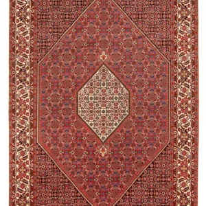 Persisk teppe - Bijar - Royal - 300 x 200 cm - rød