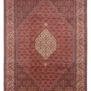 Persisk teppe - Bijar - Royal - 303 x 200 cm - rød