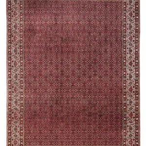 Persisk teppe - Bijar - Royal - 340 x 252 cm - rød