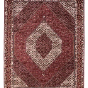 Persisk teppe - Bijar - Royal - 340 x 254 cm - rød