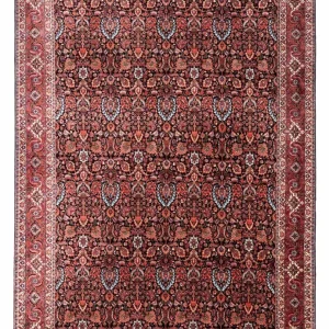 Persisk teppe - Bijar - Royal - 342 x 256 cm - mørkeblå